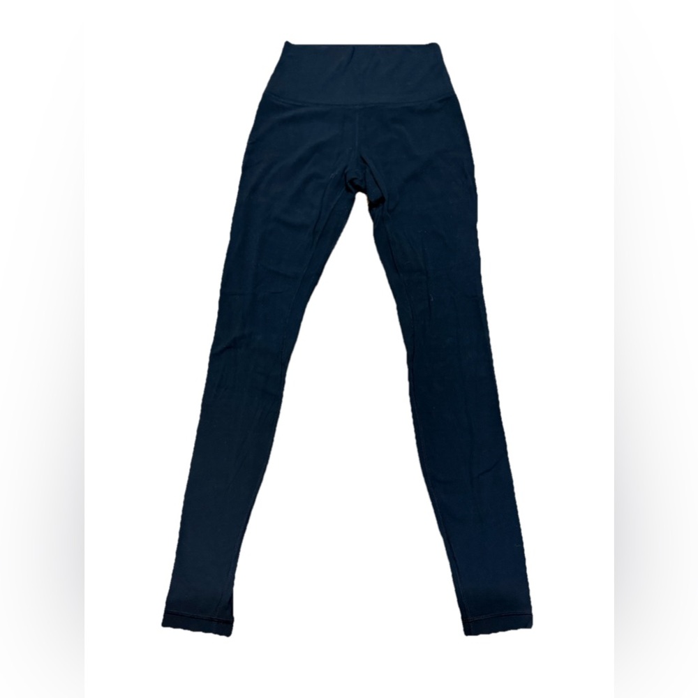 Lululemon Athletica Black Leggings Women Size 4 Athletic Pants No Pockets